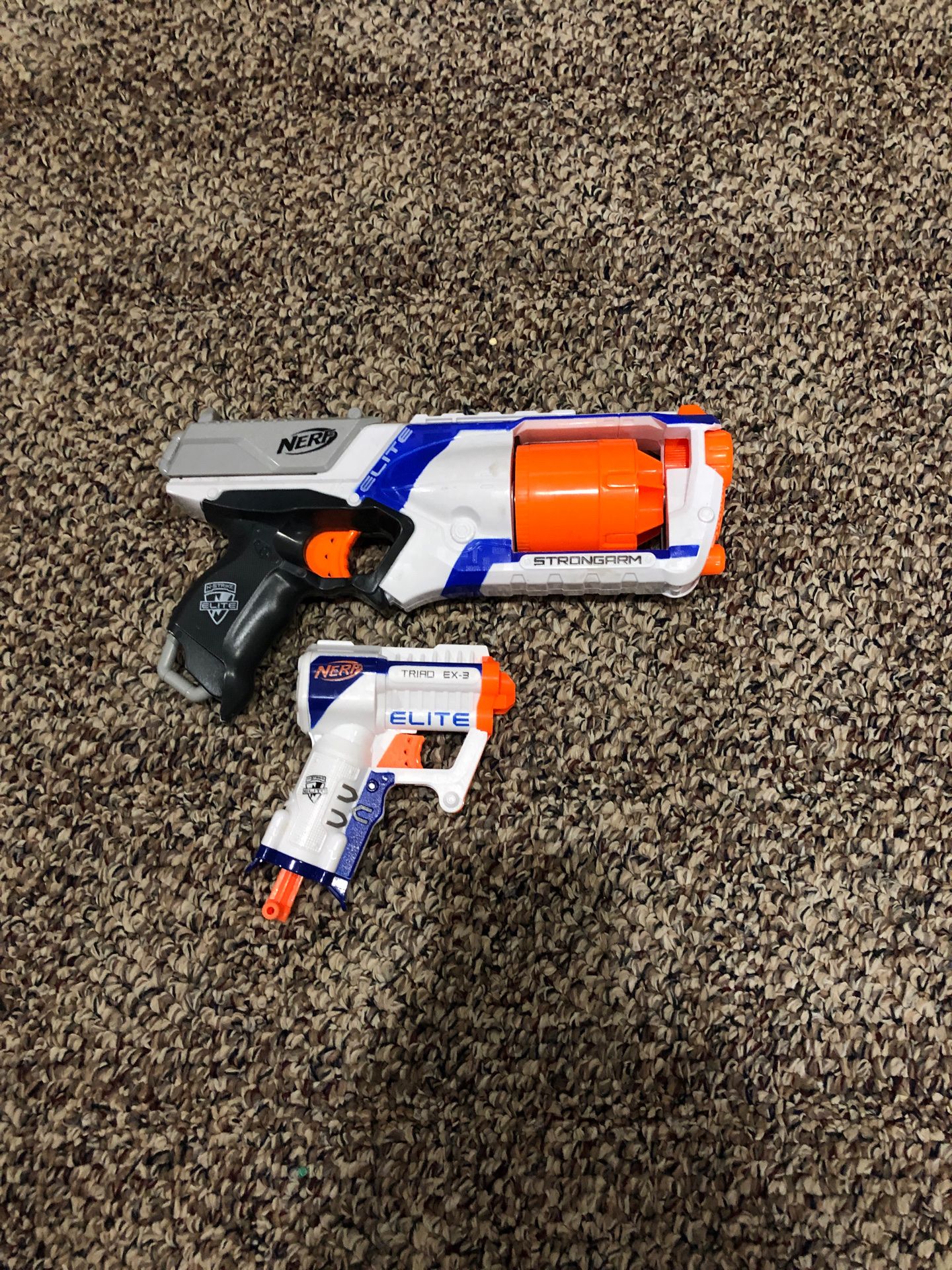 Two nerf guns that work and are good condition