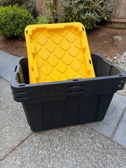 3 tough tote bins