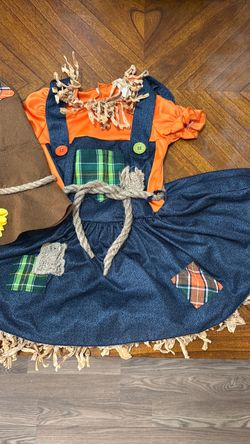 Scarecrow girls costume 6-6x