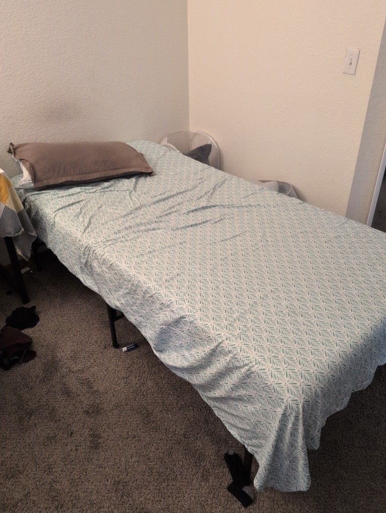 Twin XL Memory Foam Mattress And Bed Frame