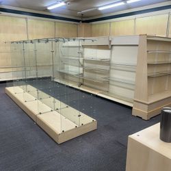 Shelving, Glass Cabinets 