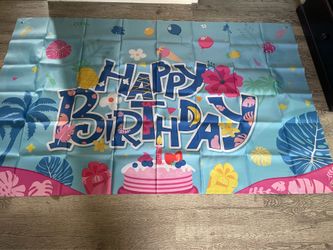 Happy birthday backdrop