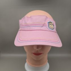 Unbranded Girls Monkey Logo Elastic Strap PinkVisor