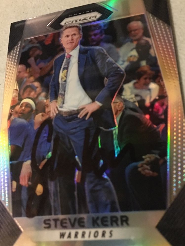 Steve Kerr Autographed Card with COA