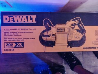DeWalt 20 v max deep cut bandsaw tool only