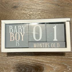 Baby Boy Portrait Blocks