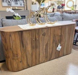 Our Best Seller!!!Unique Natural Wood Console or TV Stand!! 3 Colors to Choose!