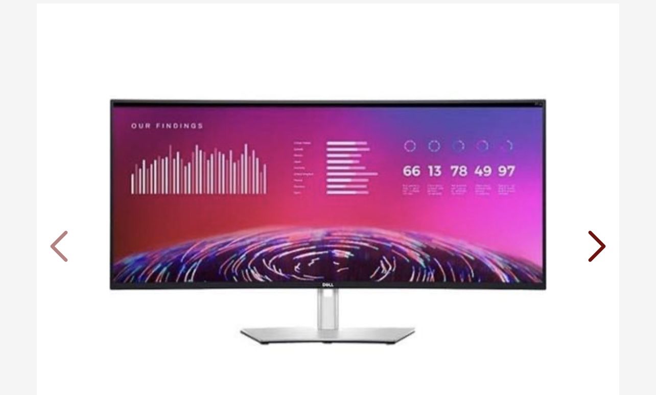 Dell Ultra sharp U3821DW 38” Curved Screen