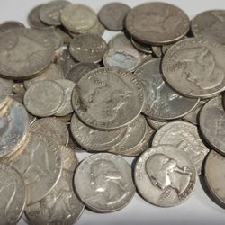 $1.40 Face Value US 90% Silver Coins, 1ozt Equivalent 