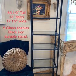 Black Iron shelving stand