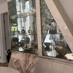 Beautiful Marble China Cabinet $250