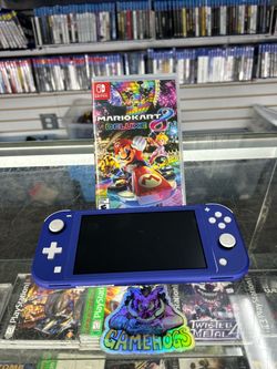 Nintendo Switch Lite With Mario Kart Deluxe 8 $150 Gamehogs 11am-8pm