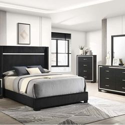 4 Pc Queen Bedroom Set (take It Home In Monthly Payments $0 Down Payment)