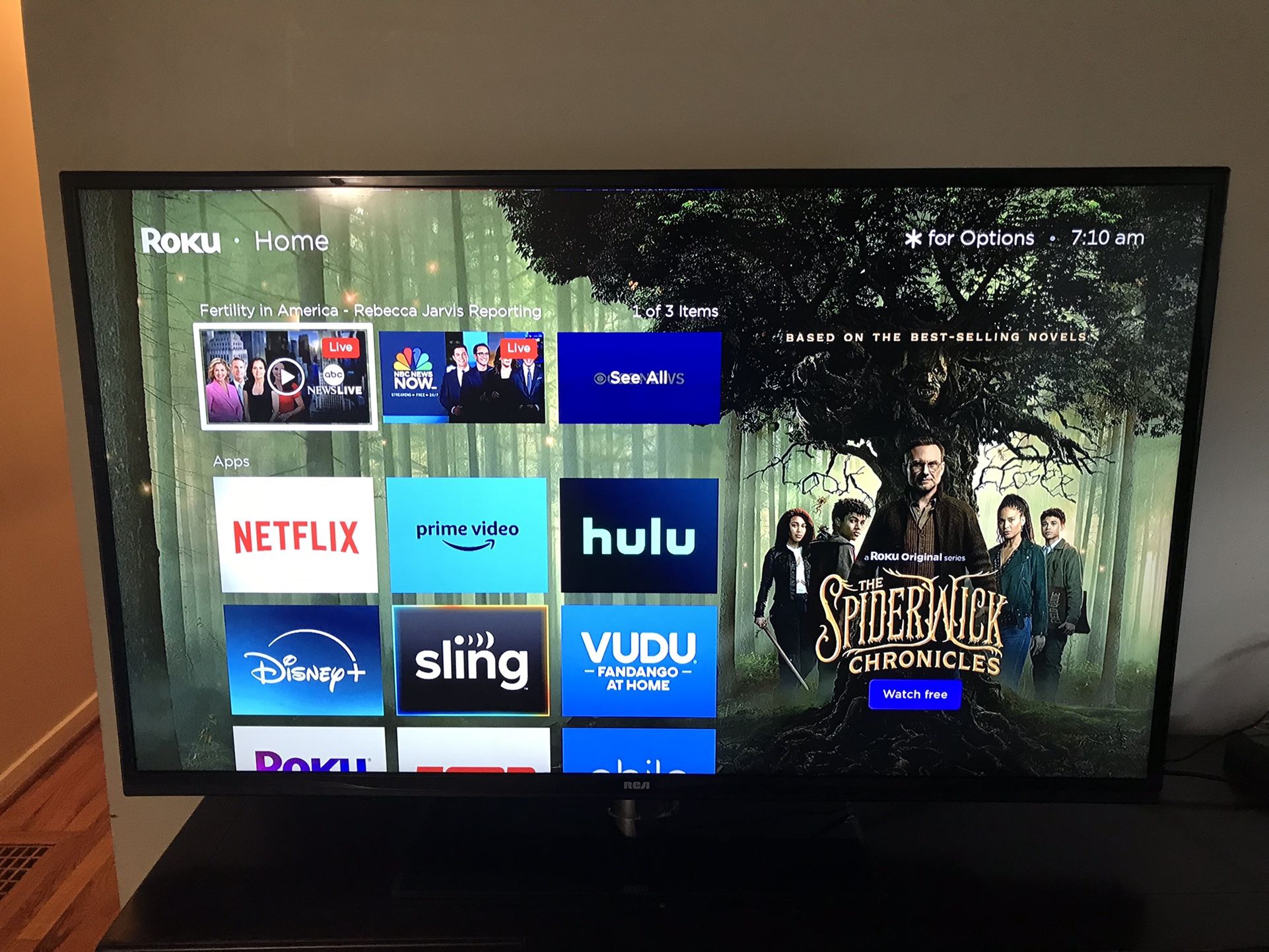 RCA 50" Full HDTV (with Optional Roku Player)
