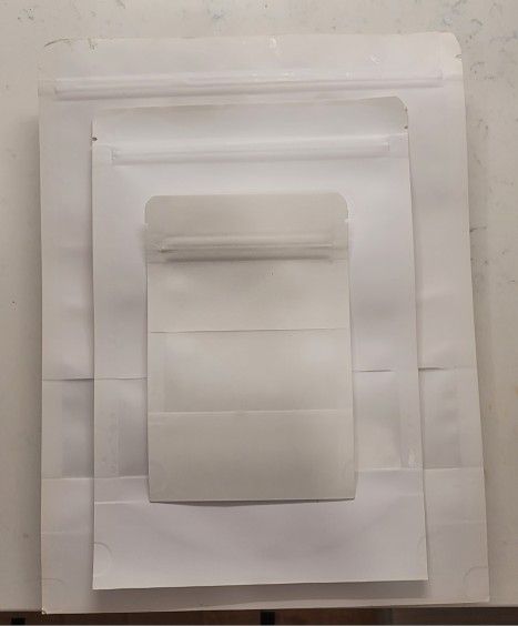 150+ White Resealable Stand Up Vacuum Seal Pouch Bags with Clear Window