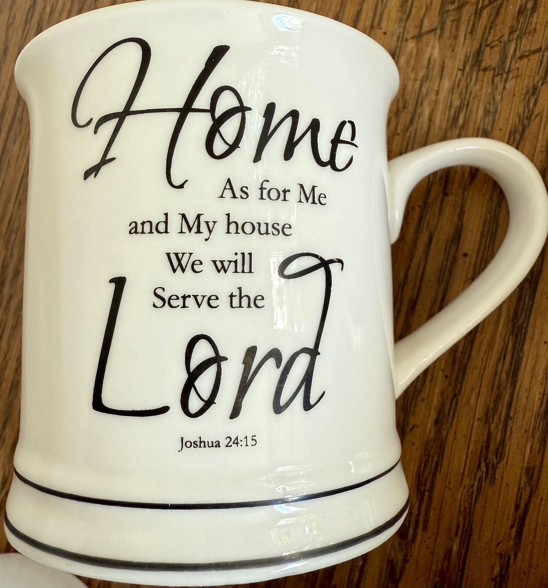 Home Essentials Coffee Mug Scripture Joshua 24:15 As for me and My House/Ceramic/ Plus 3 other mugs