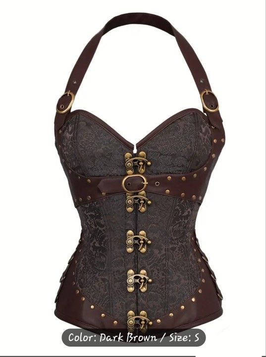 Sexy Corset Size Small Brown