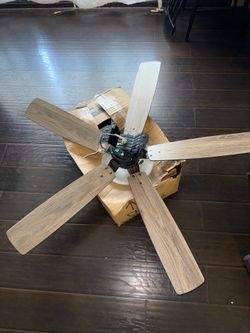 Melrose 52 in. Indoor LED Hugger Bronze Dry Rated Ceiling Fan with Light Kit and 5 Reversible Blades