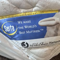 Serta Queen Mattress, Box Spring And Frame