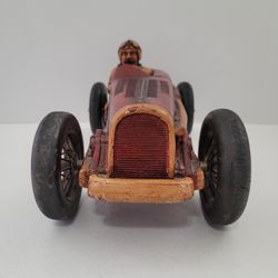 Vintage Bugatti Racing Sport Car 1920's Resin With Driver 20" Length  Thumbnail