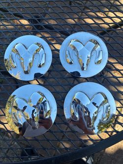 Dodge Ram Chrome Wheel Center Caps Set of 4