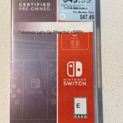 Pokémon Let’s Go Pikachu Nintendo Switch 