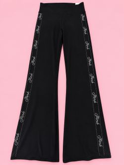 Victoria Secret Relay Logo Shine Flare Leggings