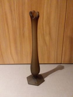 Vintage Westmoreland Frosted Satin Bud Vase