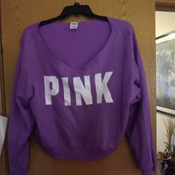 Women's Size XXL, PINK purple Sweatshirt 
