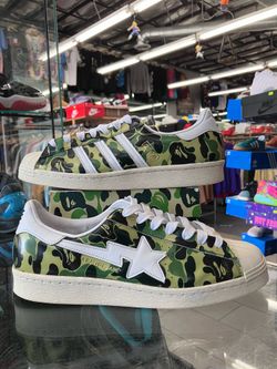 Adidas Superstar Bape ABC Camo Green