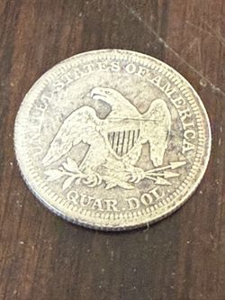 1855 Silver Quarter 