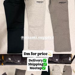 Essentials sweats all colors