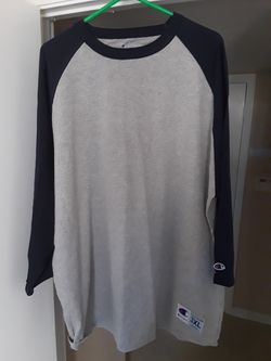 3x champion raglan 3/4 shirt