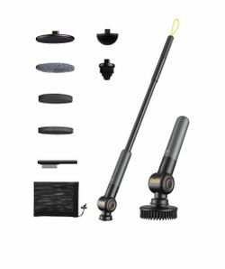 Fanttik Dual-Speed Electric Scrubber with 6 Brush Heads Brand New In Box