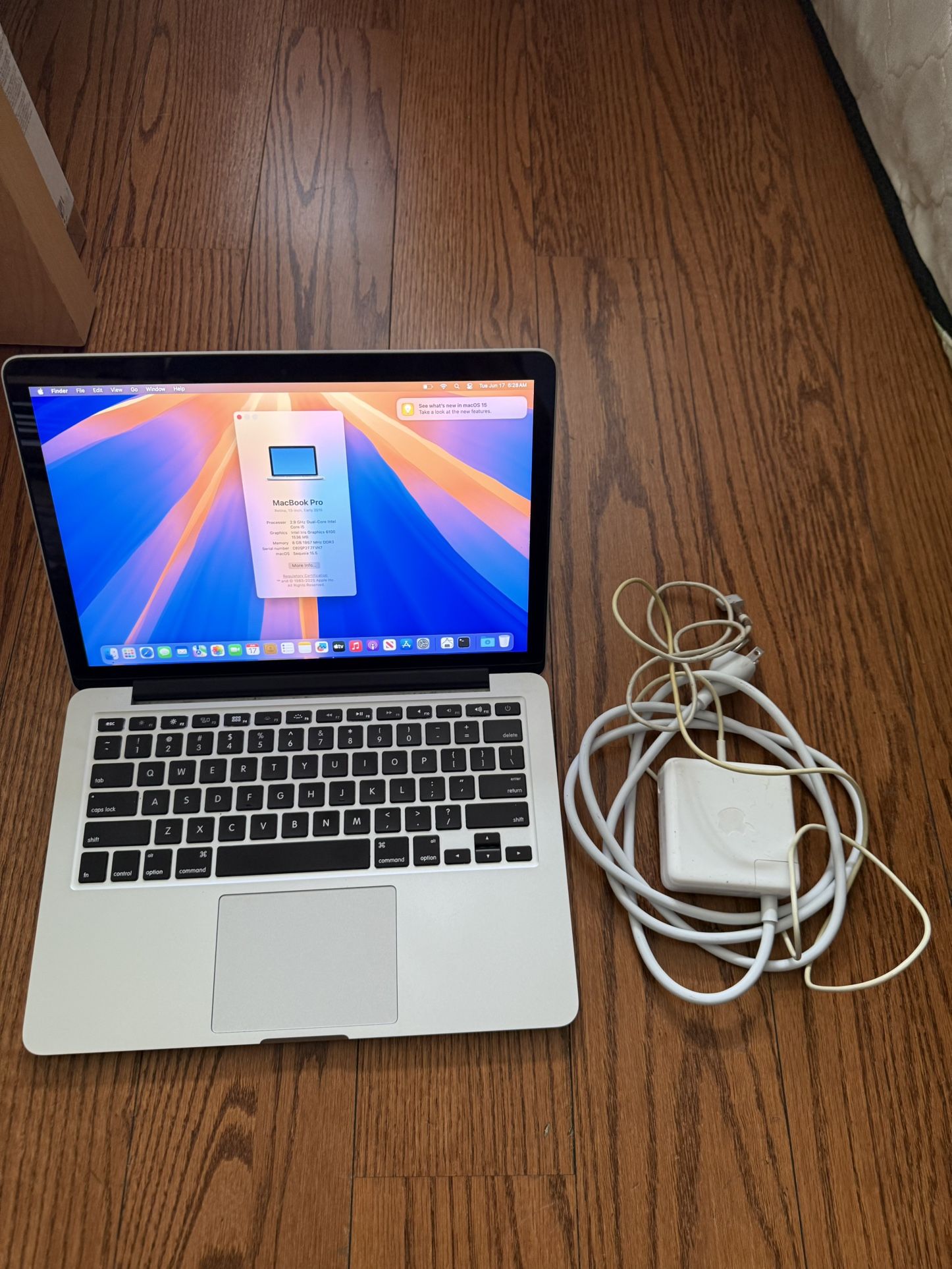 MacBook Pro 13” 2015/8GB RAM/128GB SSD/Fully Functional