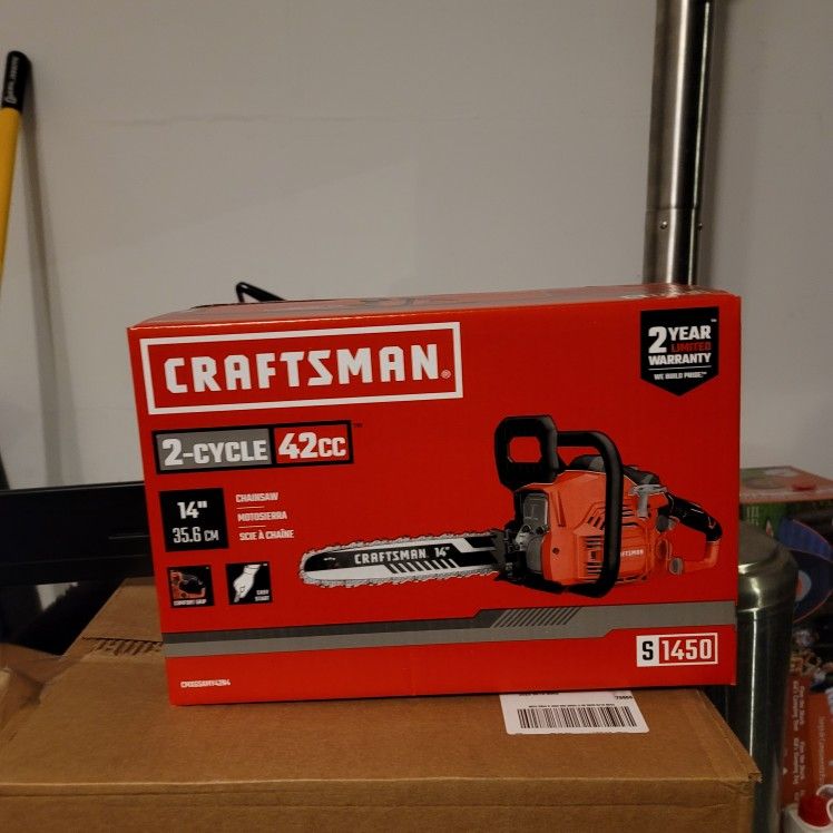 Craftsman S-1450 14-in 42cc 2-Cycle Gas Chainsaw