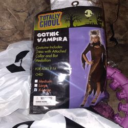Gothic Vampira XL Girl Costume