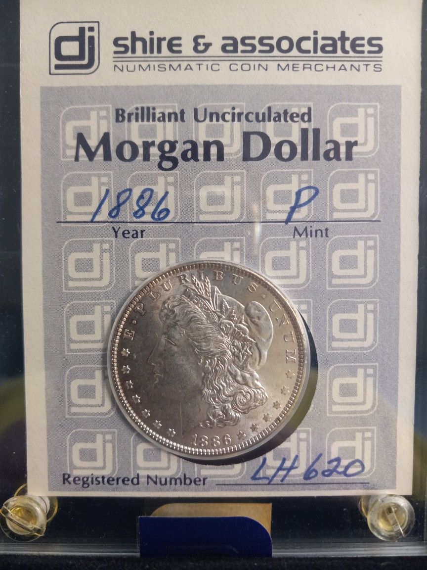 1886-P BU Morgan Silver Dollar