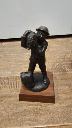 Vintage 1981 Tom Knapp Signed Bronze Sculpture Figurine – Buckhorn Foundry Limited Edition 28/150