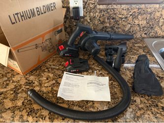 Leaf blower, comes with two 24V cordless electric blower/vacuum powered by lithium-ion batteries.$18