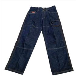 Vintage Pepe Jeans Denim Nylon Y2K Hip Hop Baggy Multi Pocket Jean Pants SZ 32