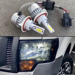 H13 9008 6K BRIGHT WHITE LED LIGHTS $30