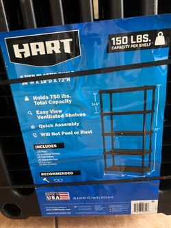 5 TIER PLASTIC SHELF / ESTANTE DE PLATICO 5 NIVELES