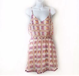 NWT OCEAN DRIVE M AZTEC Pom Pom Dress