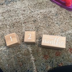 Baby Month Blocks