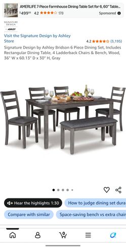 Amazon Dining Set