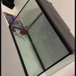 29in Fish Tank With Stand Filter Heater And Bubbler 