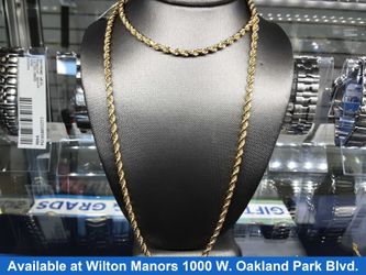 Rope Chain - Yellow Gold 10k (.417) 7.5 grams 24 inch