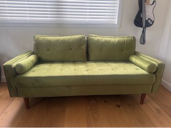 Green Velvet 70” Sofa