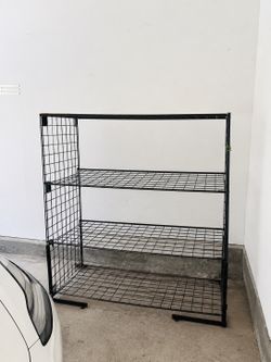 Black wired Heavy duty Shelf